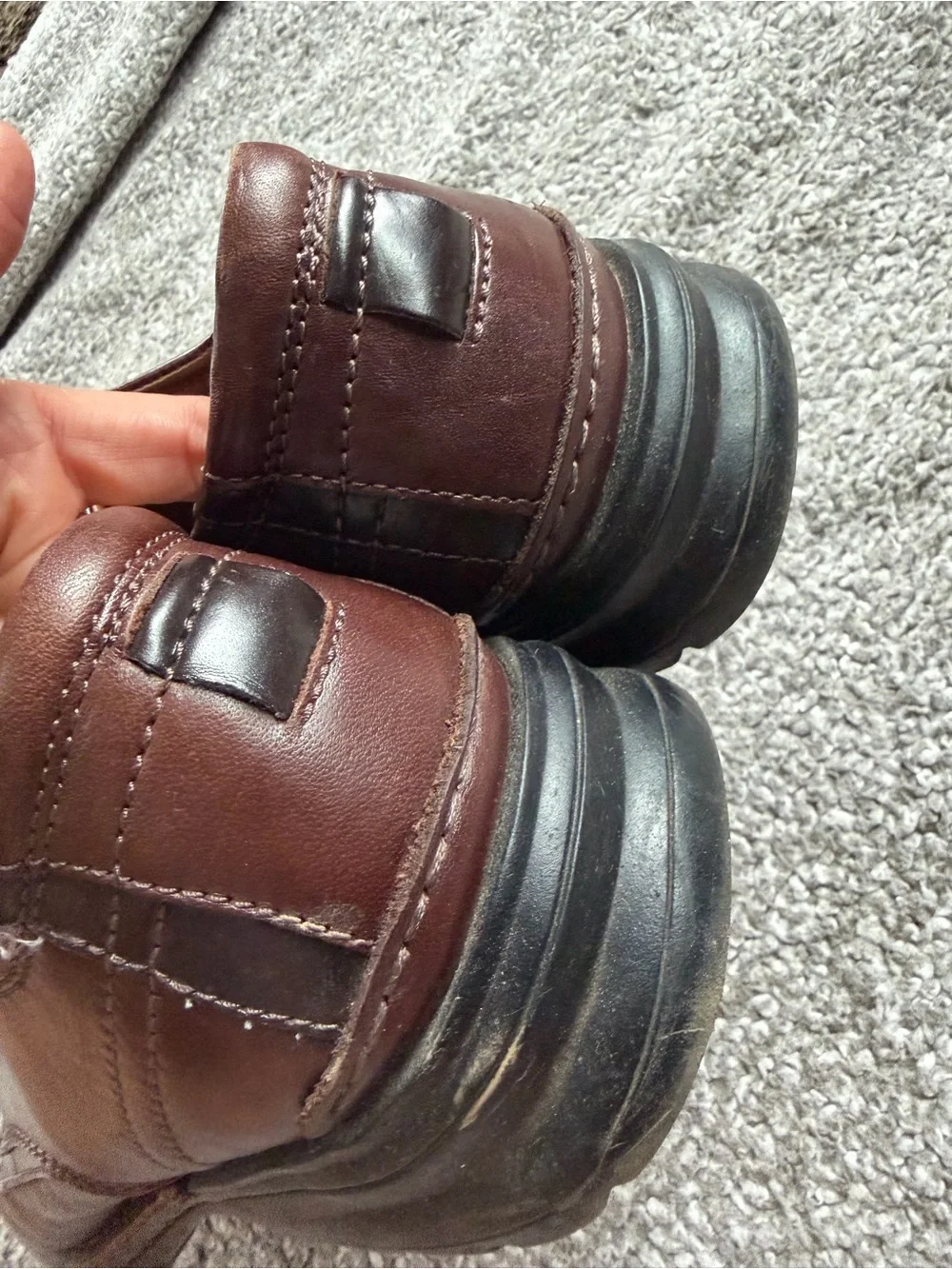Men's Brown Leather Lace-Up Casual Dress Shoes